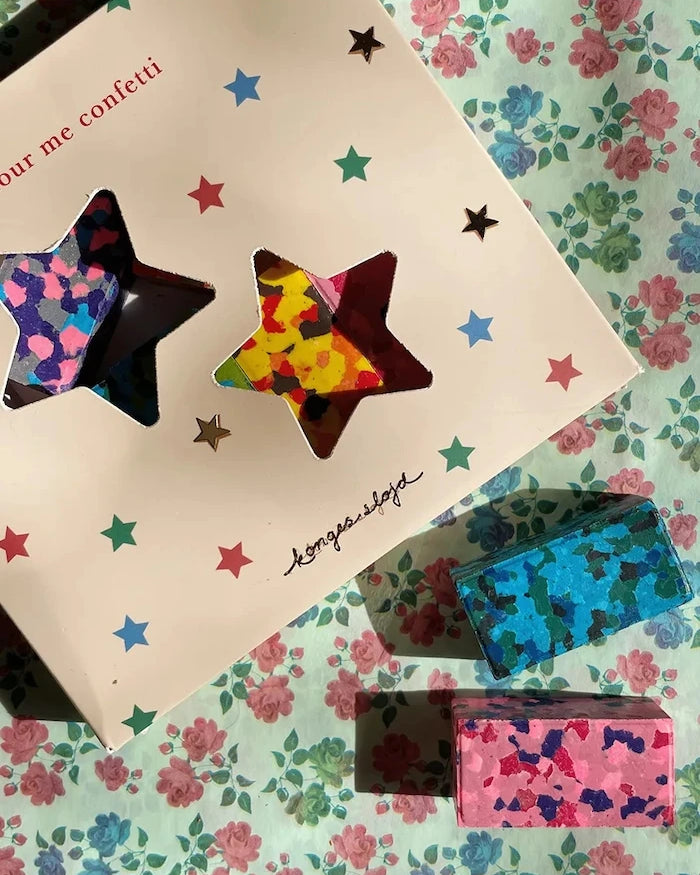 Konges Sløjd Çocuklar için Pasteller CONFETTI CRAYONS