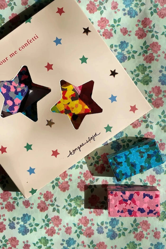Konges Sløjd Çocuklar için Pasteller CONFETTI CRAYONS