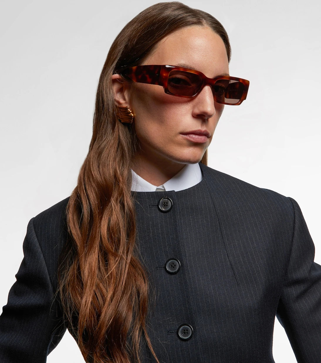 Khaite - x Oliver Peoples 1995C rectangular sunglasses