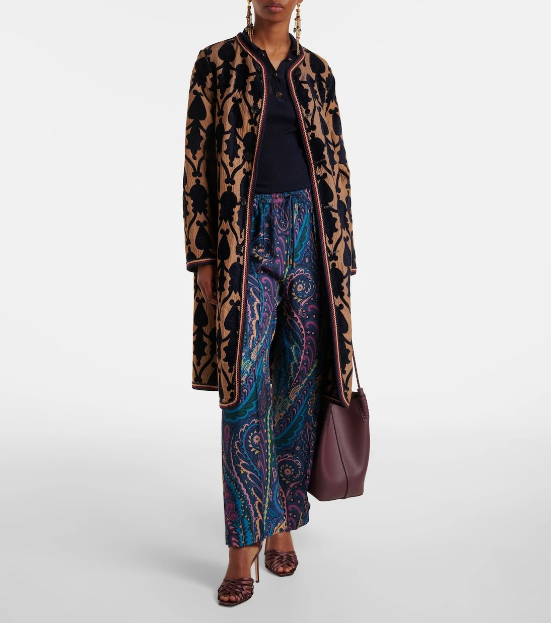 Etro - Printed straight pants