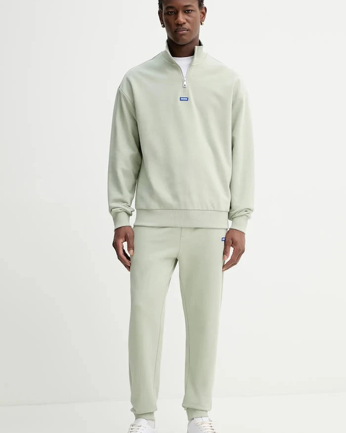 HUGO Blue Erkek Pamuklu Neeler Sweatshirt