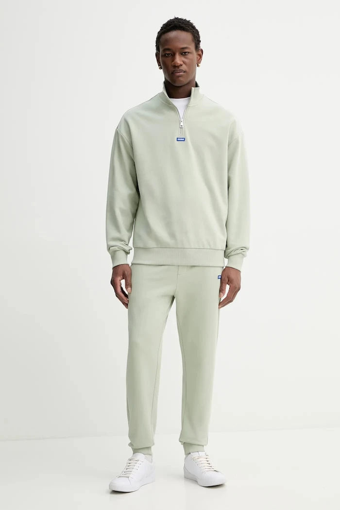 HUGO Blue Erkek Pamuklu Neeler Sweatshirt