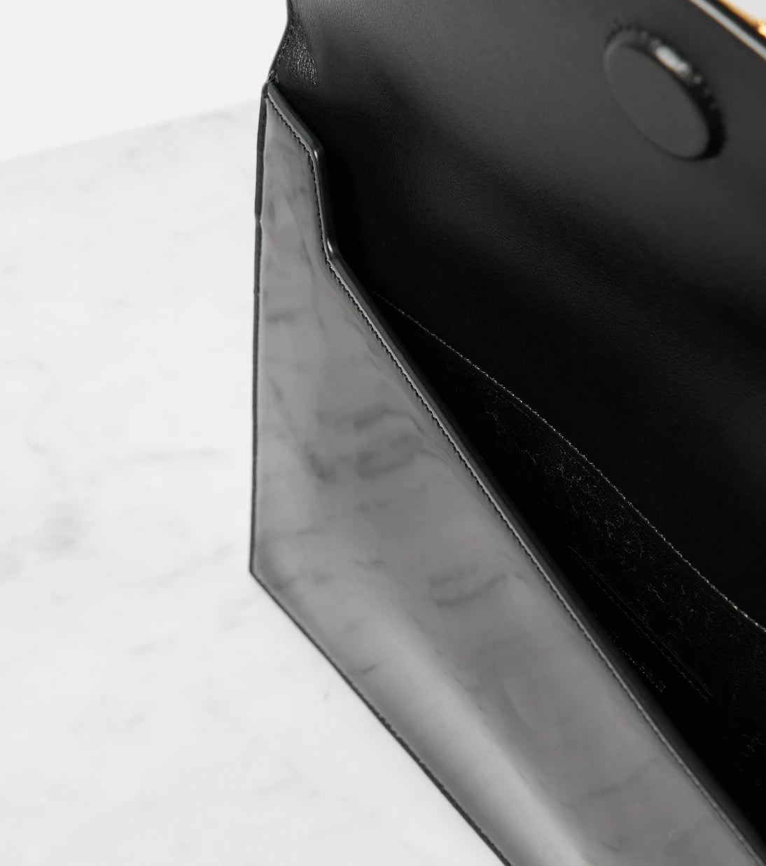 Saint Laurent - Uptown patent leather clutch