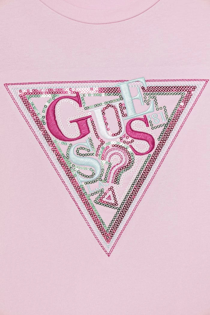 Guess çocuklar için pamuk ve elastan tişört
