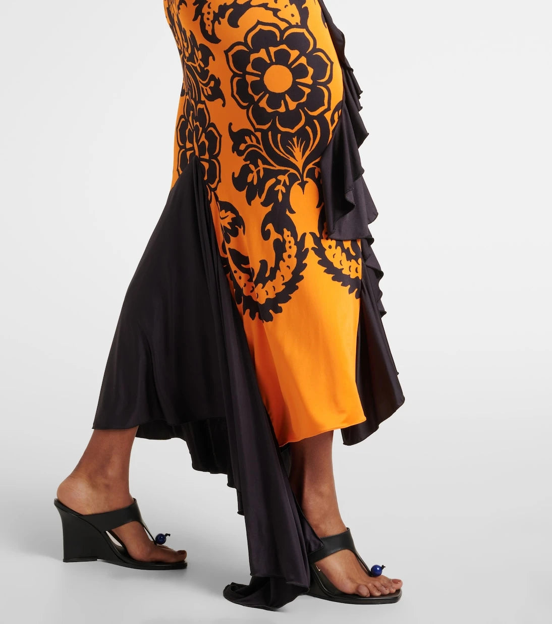Etro - Printed open-back midi dress