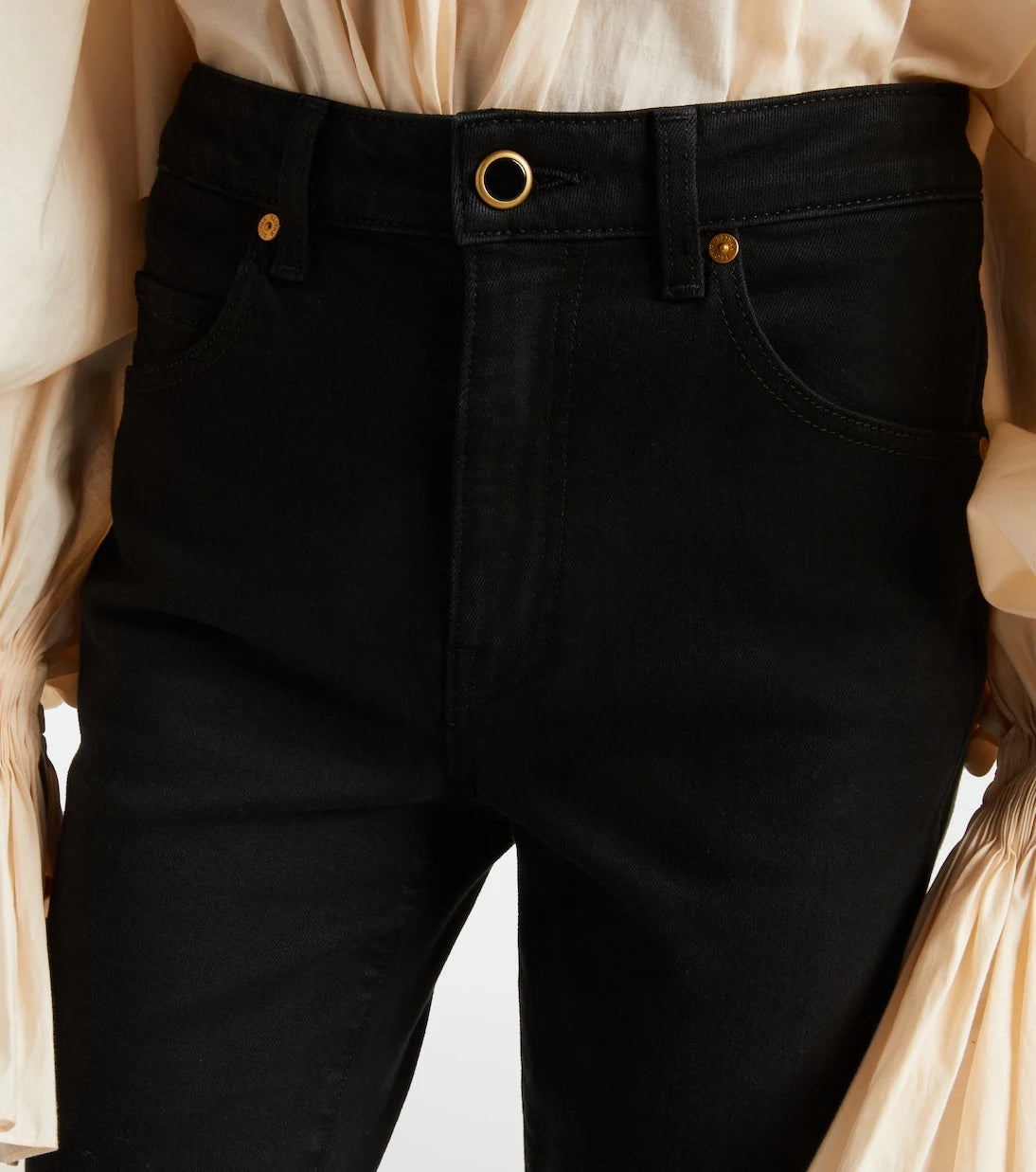 Khaite - Vivian high-rise cropped flared jeans