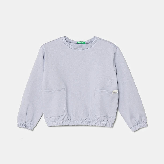 United Colors of Benetton Çocuk Pamuklu Sweatshirt