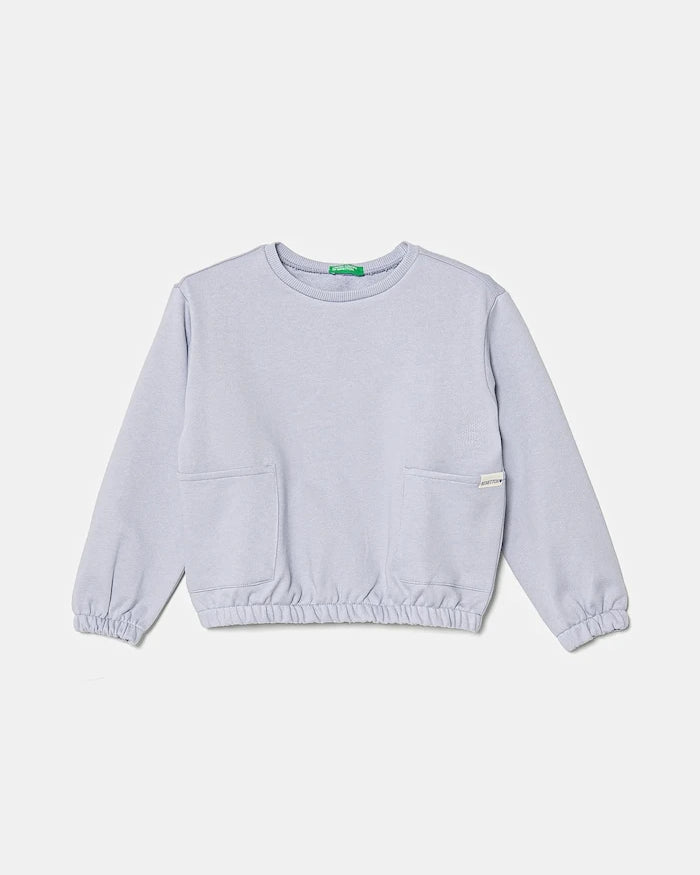 United Colors of Benetton Çocuk Pamuklu Sweatshirt