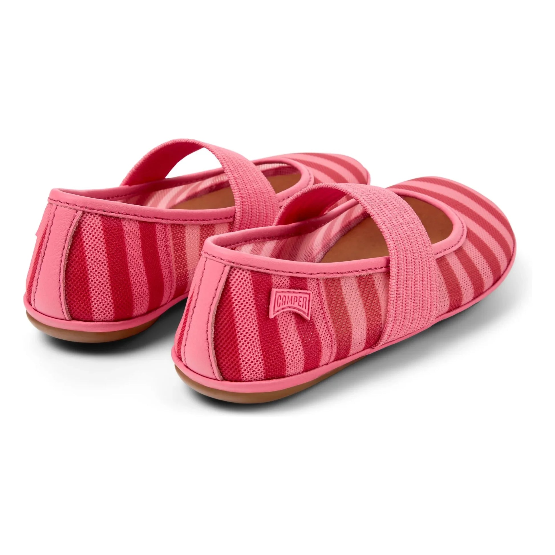 Camper - Striped Right Ballerinas | Pink