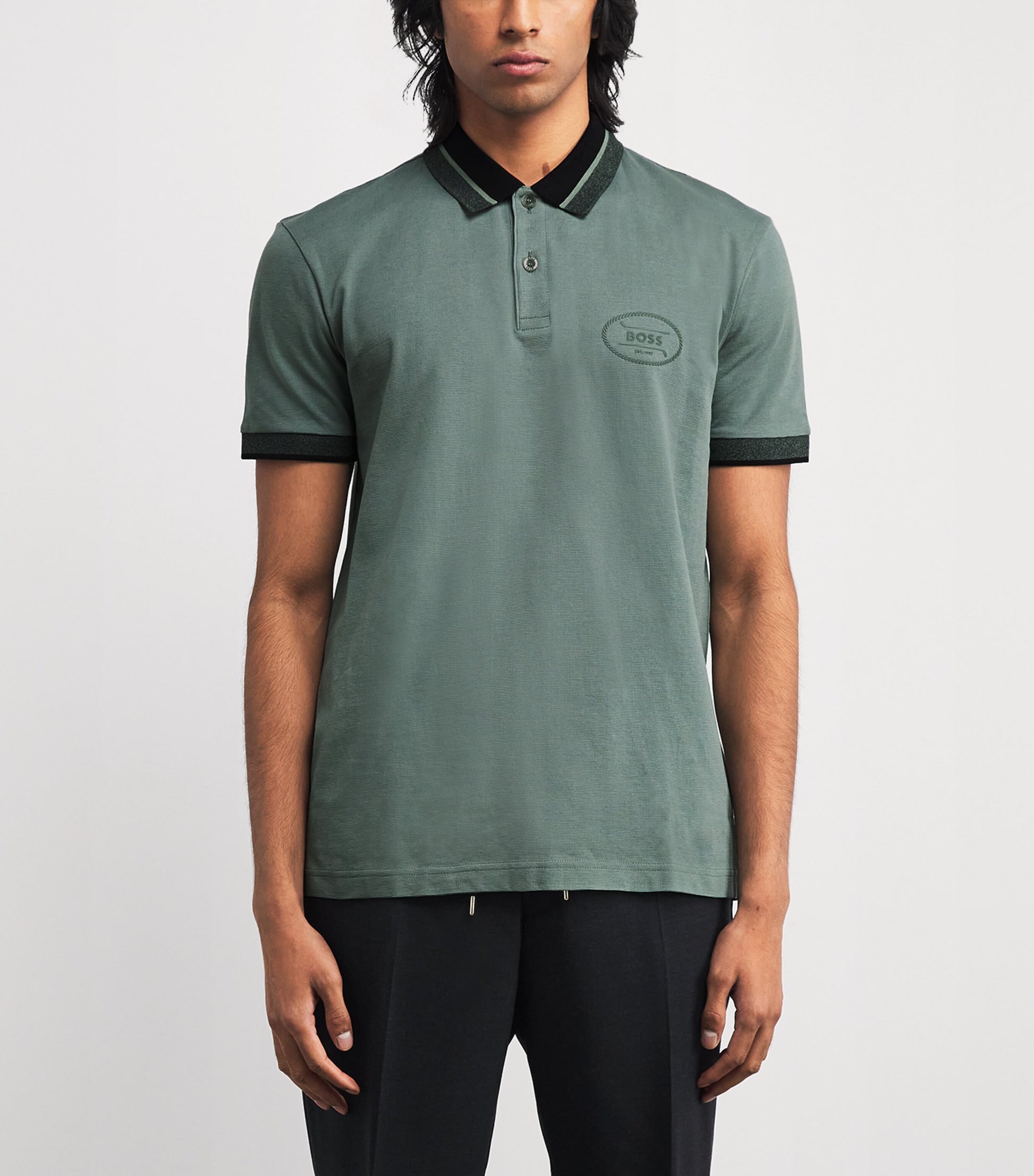 BOSS Cotton AO Zone Polo Shirt