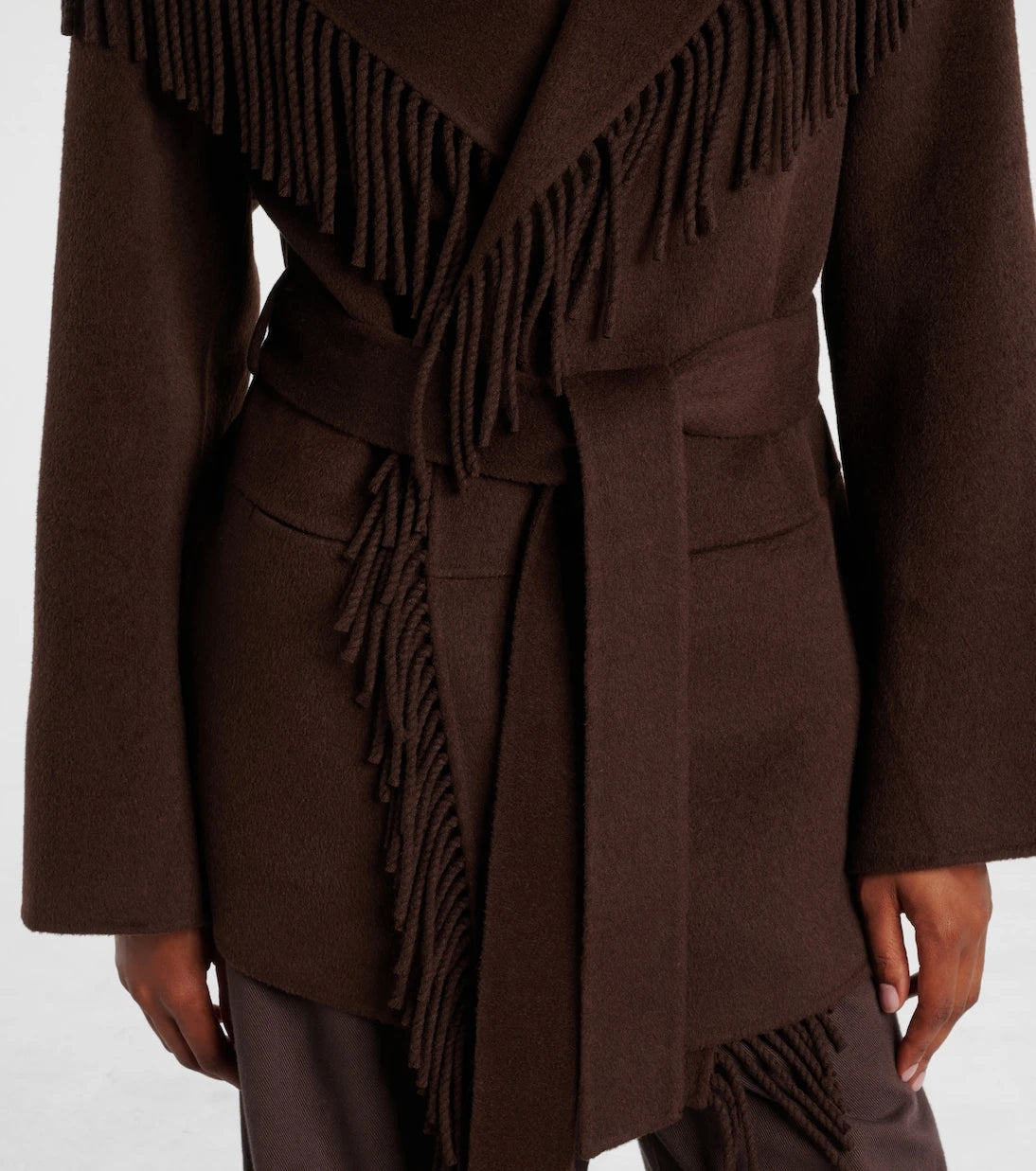 Simkhai - Rowen fringed wool-blend jacket
