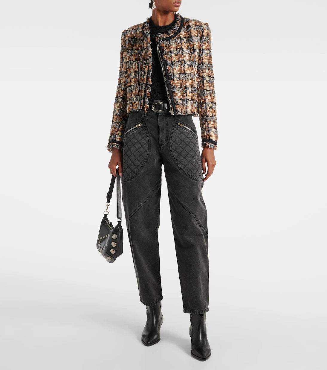 Isabel Marant - Catarina panelled tapered jeans