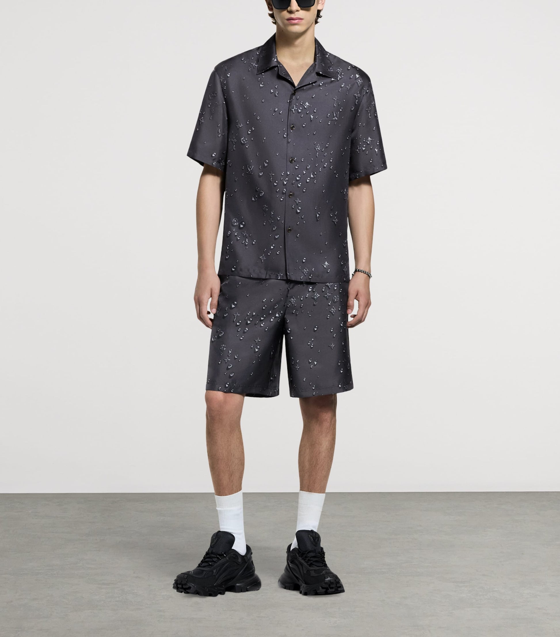 LOUIS VUITTON Silk Twill Monogram Shirt