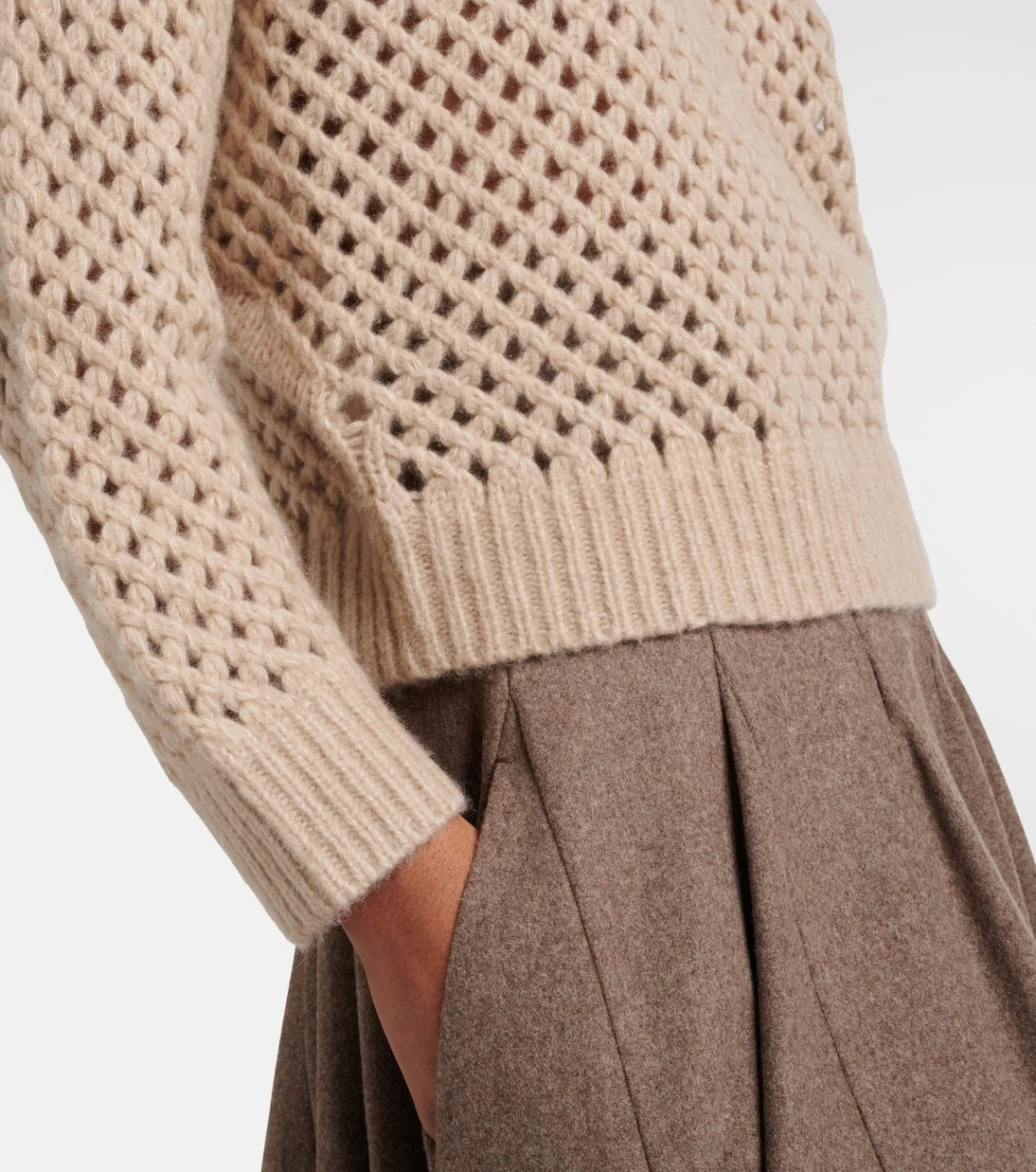 Max Mara - Essen open-knit cashmere and silk sweater