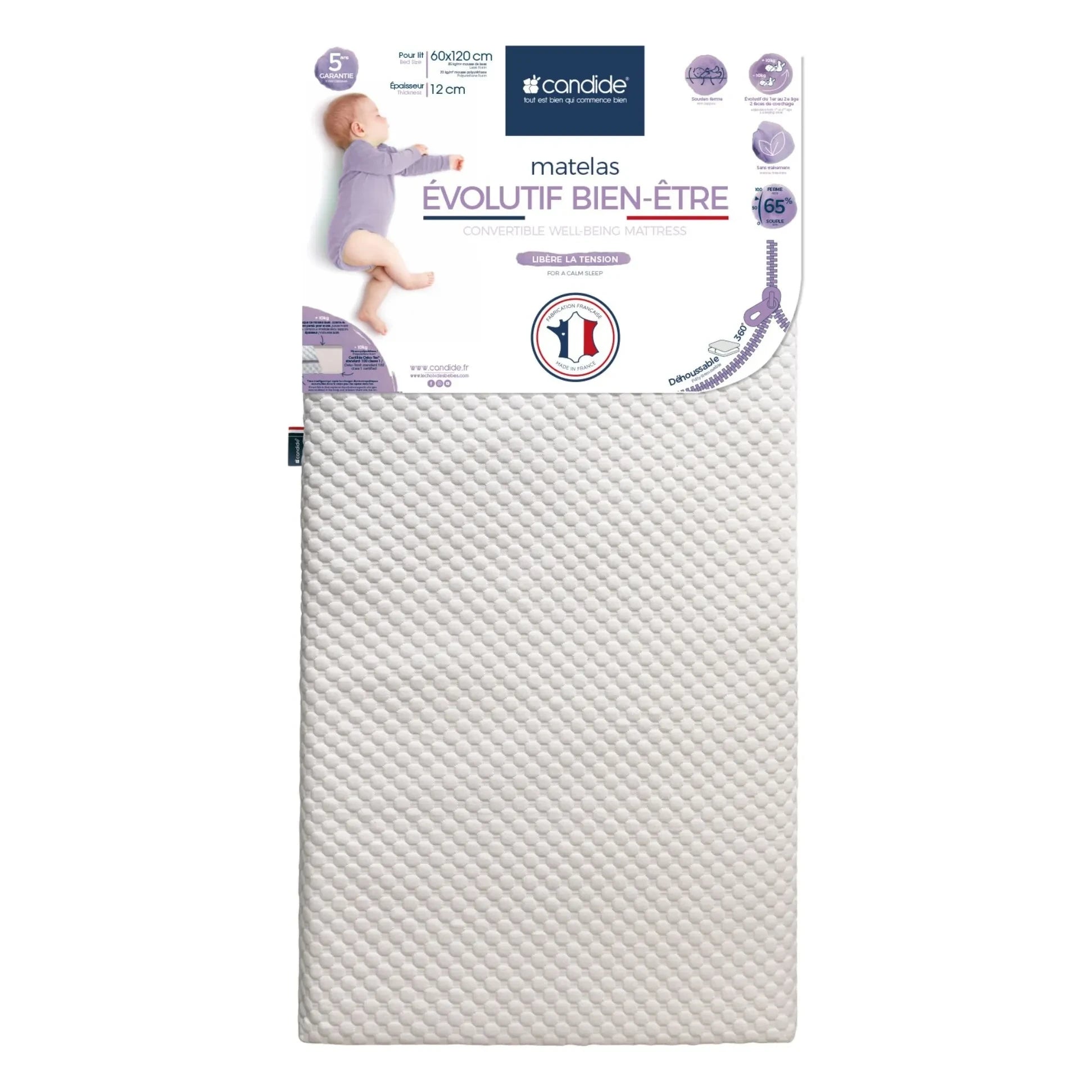 Candide - Well-being evolutionary mattress | White