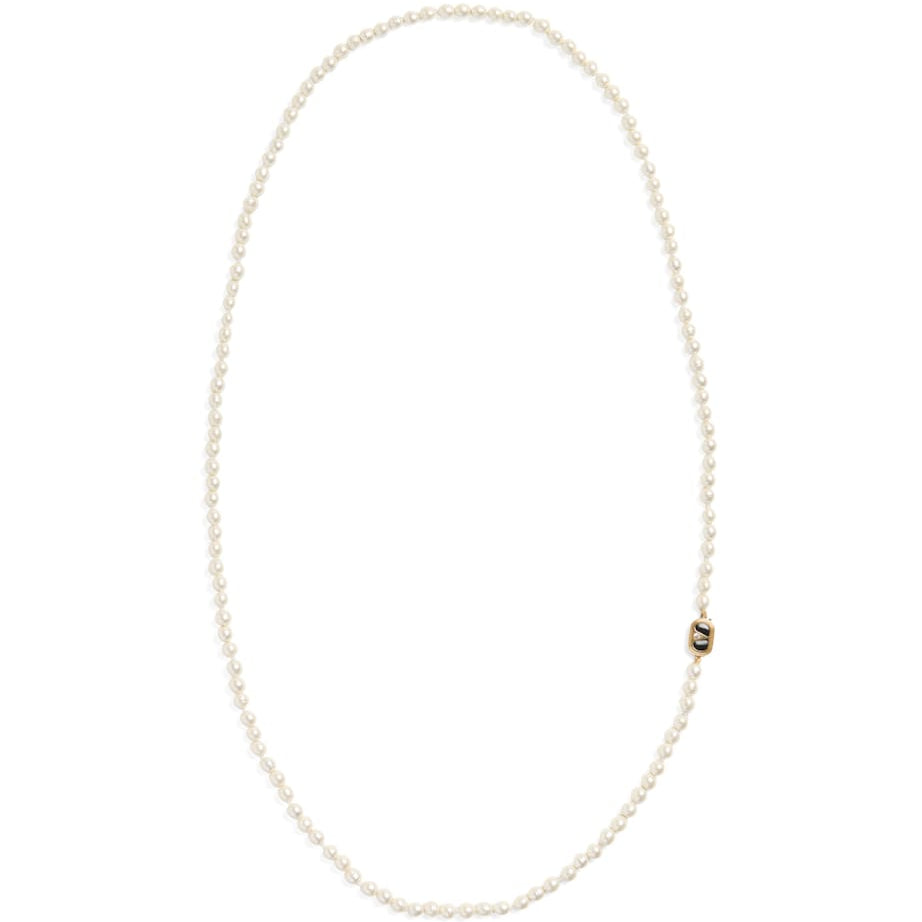 Valentino Garavani Ovalette VLogo Pearl Necklace