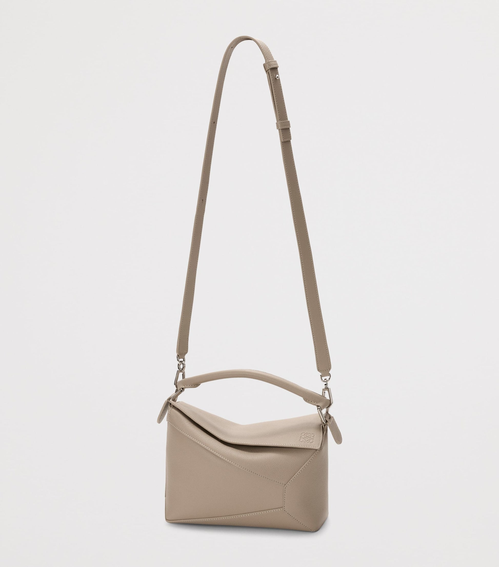 LOEWE Small Leather Puzzle Edge Top-Handle Bag