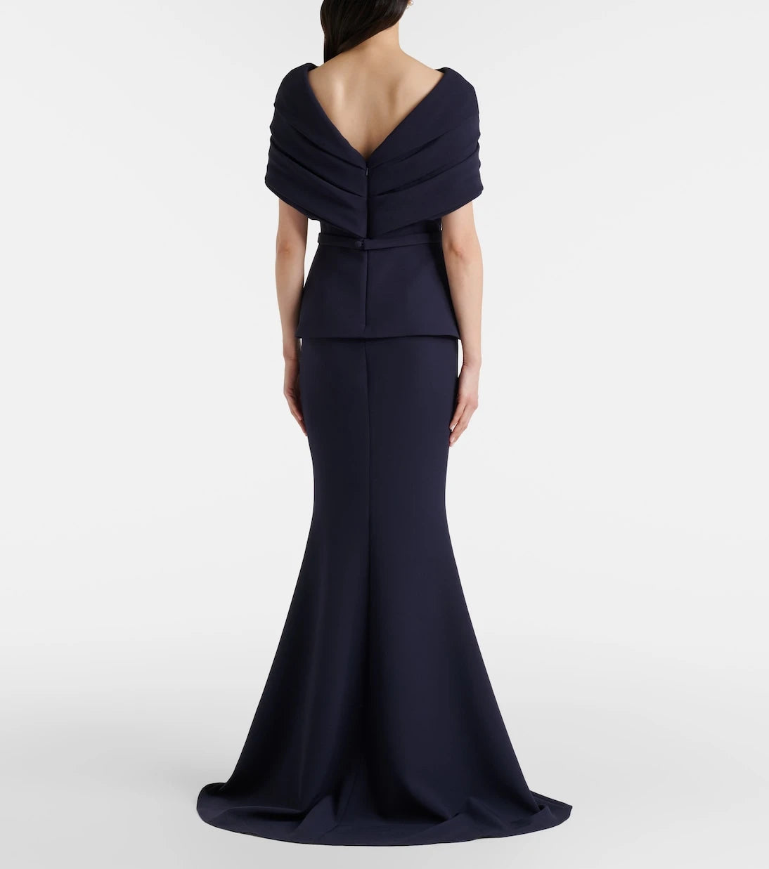 Safiyaa - Loura off-shoulder crêpe gown