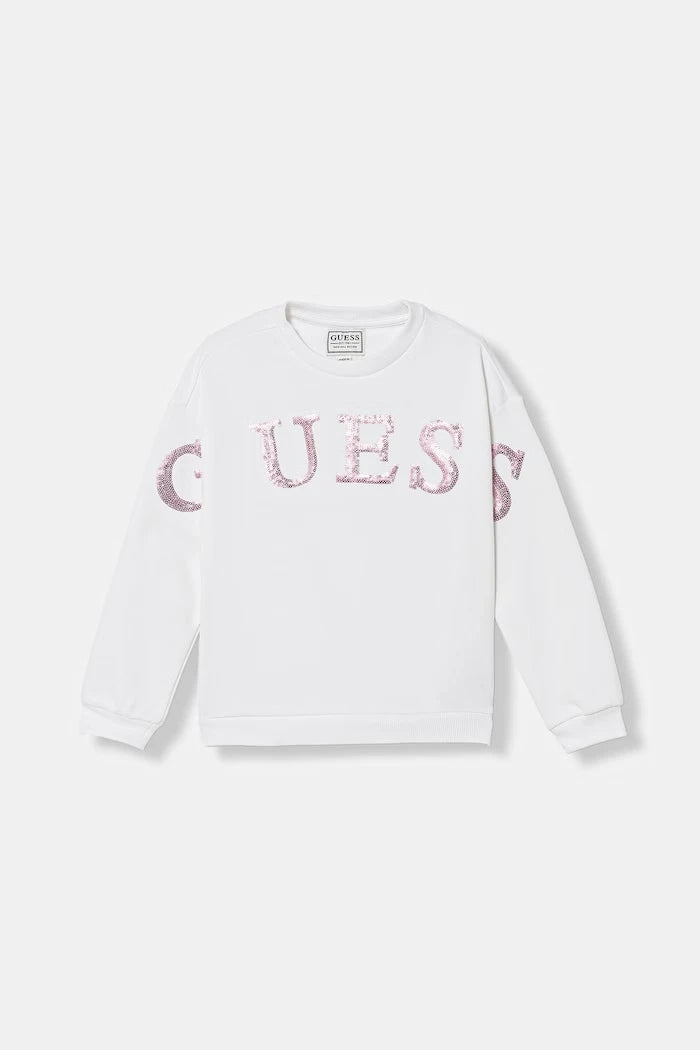 Guess детски памучен суичър