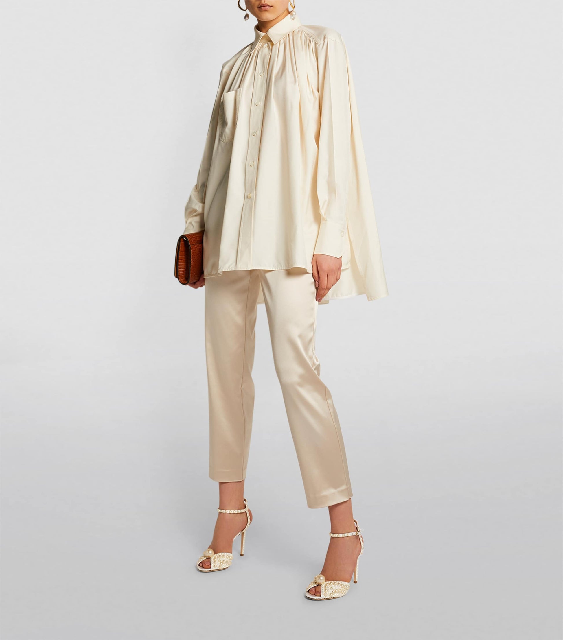 Sacora 100 Satin Pearl Sandals