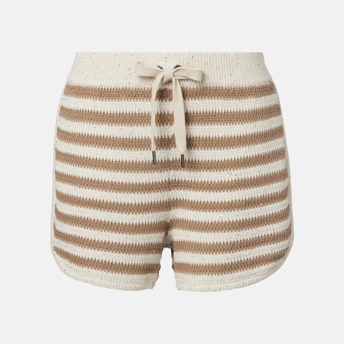 Brunello Cucinelli - Striped cotton-blend shorts