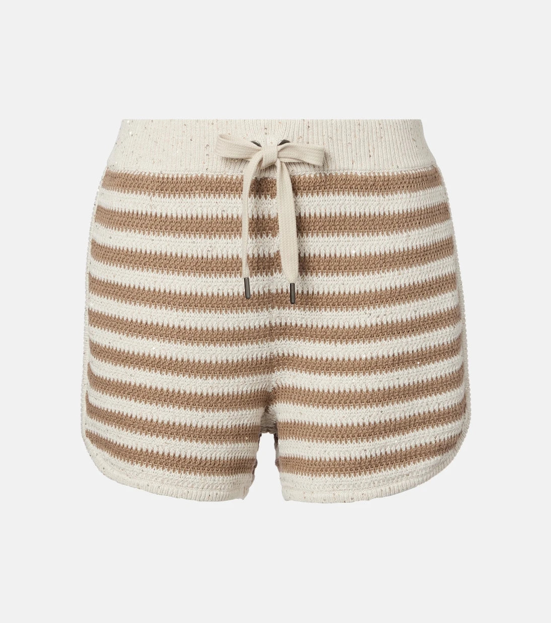 Brunello Cucinelli - Striped cotton-blend shorts