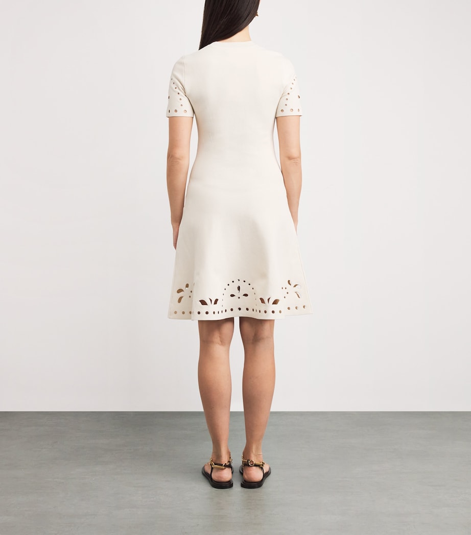 Ulla Johnson Orange Rib-Knit Fania Mini Dress