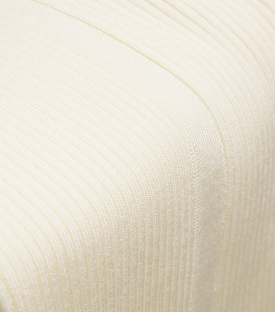 Aeron Beige Sleeveless Rib-Knit June Top