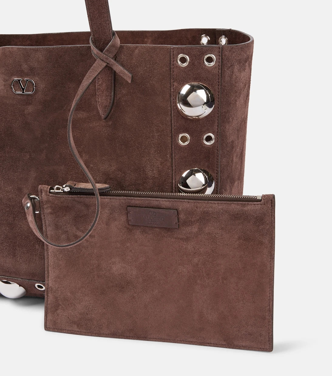 Valentino Garavani - Nellcôte Medium studded suede shopper