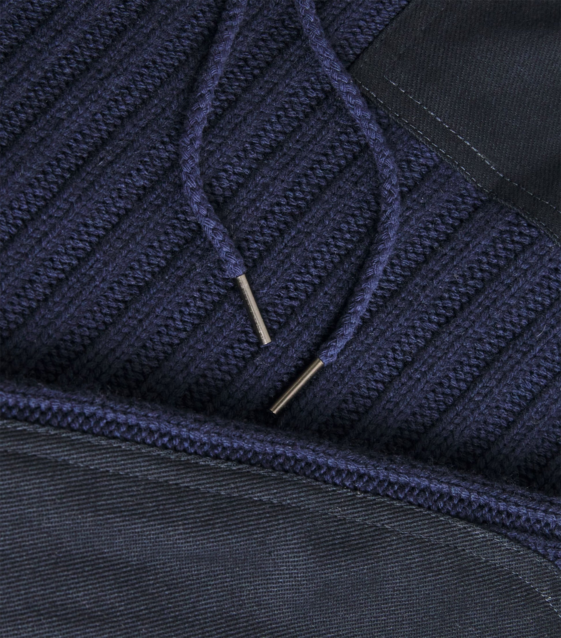 Navy Merino Wool-Cashmere 007 Sweater