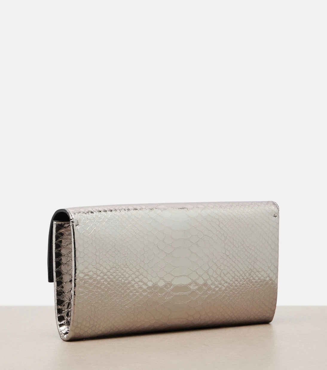 Tom Ford - Jean snake-effect metallic leather clutch