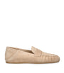 Stuart Weitzman Beige Suede Brooks Loafers