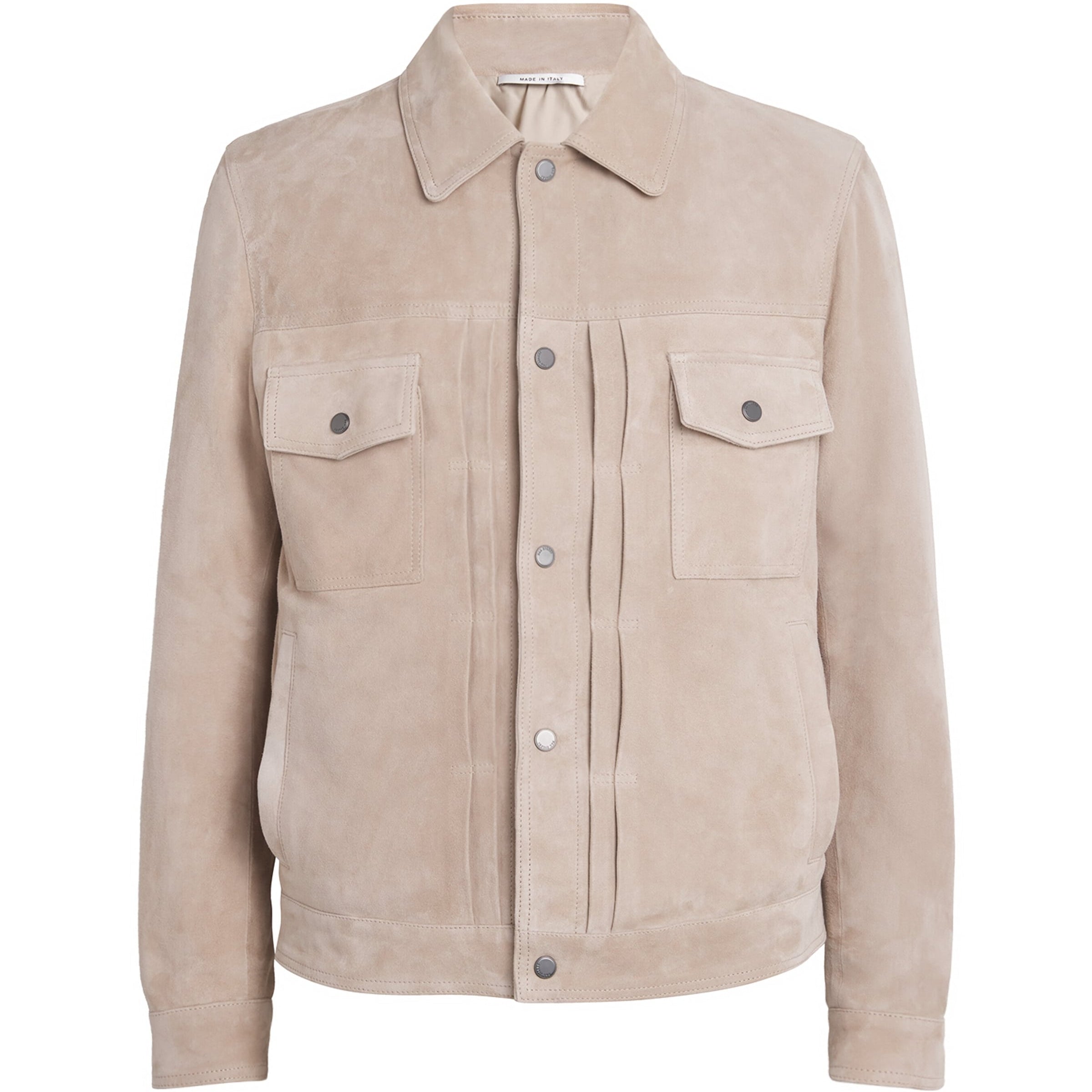 Pal Zileri Beige Suede Shirt Jacket