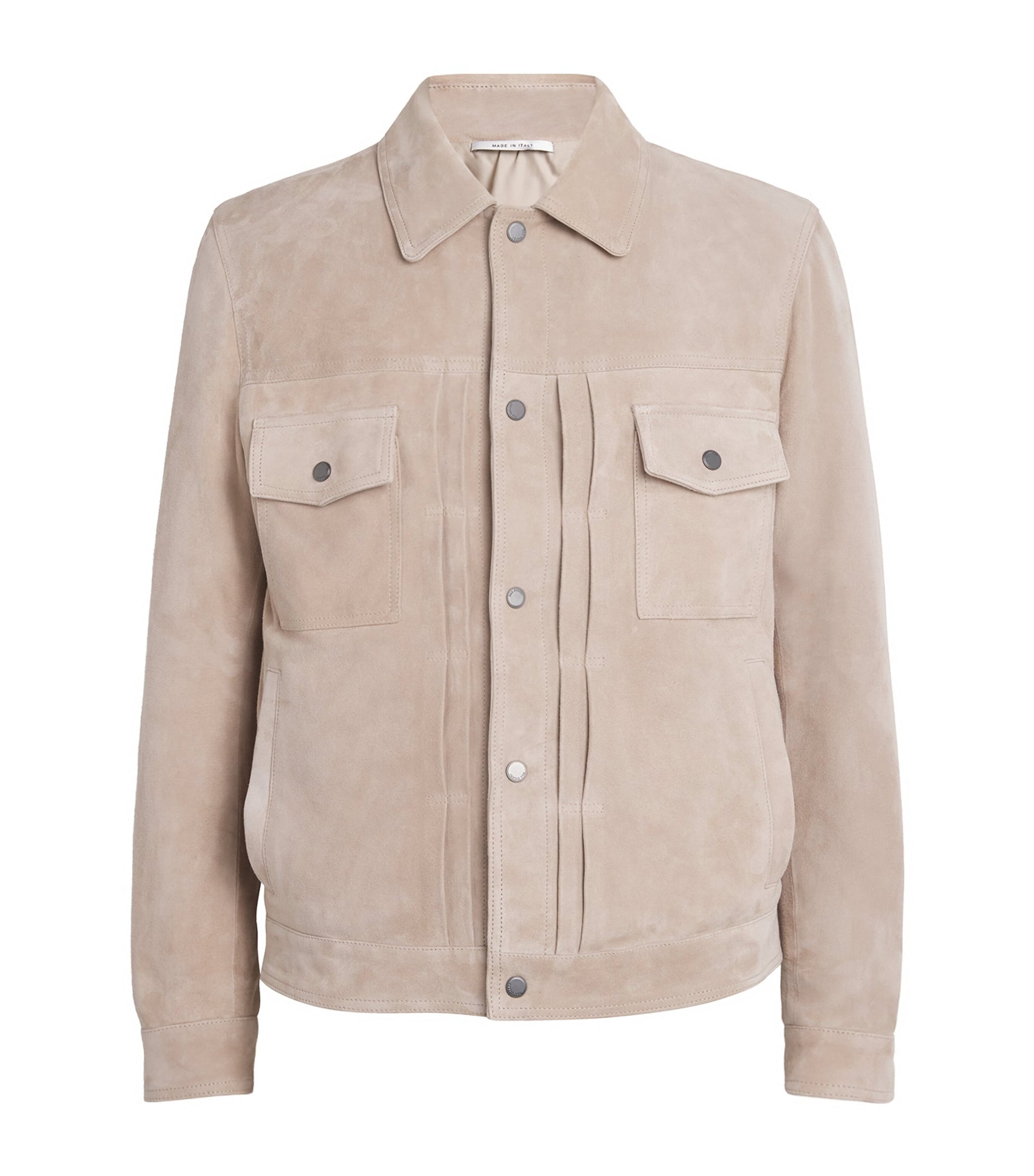Pal Zileri Beige Suede Shirt Jacket