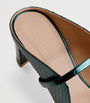 Malone Souliers Green Leather Crocodile-Effect Norah Mules 70