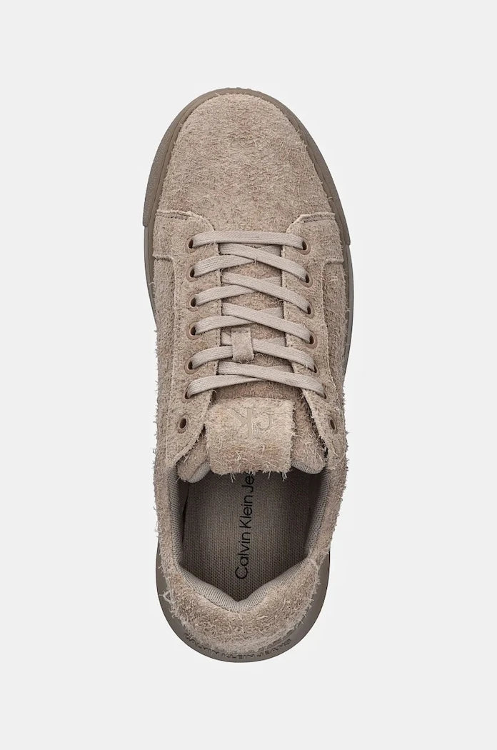 Велурени маратонки Calvin Klein Jeans CHUNKY CUPSOLE LOW SUEDE