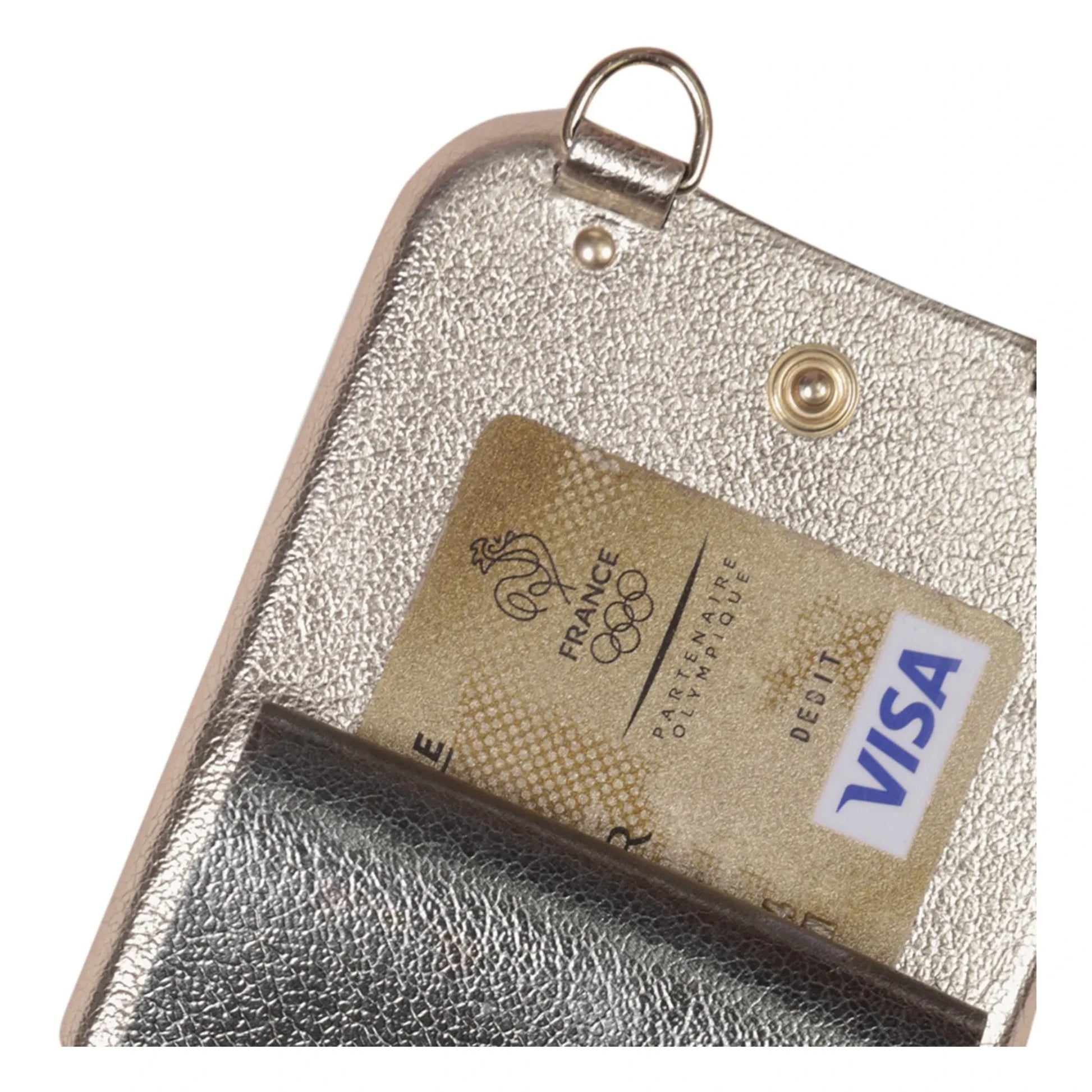 Louvini - Lou Metallic Leather iPhone Case | Gold