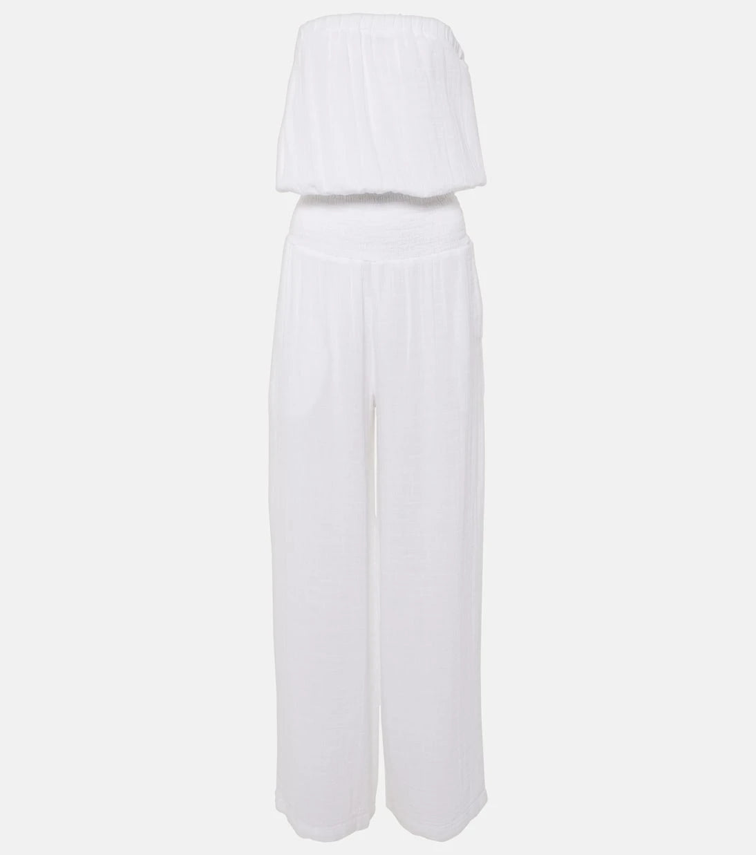Melissa Odabash - Naomi strapless cotton jumpsuit