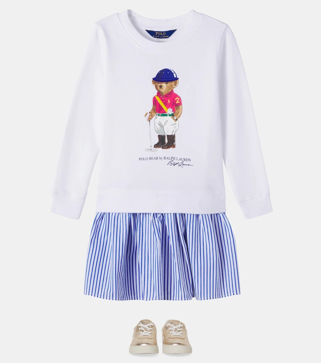 Veja Kids - Volley metallic leather sneakers