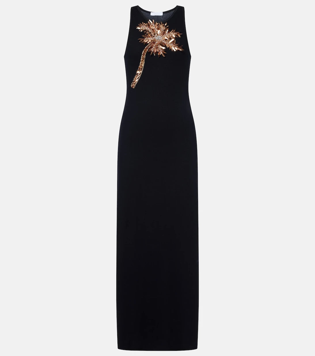 Rabanne - Embellished cotton-blend maxi dress