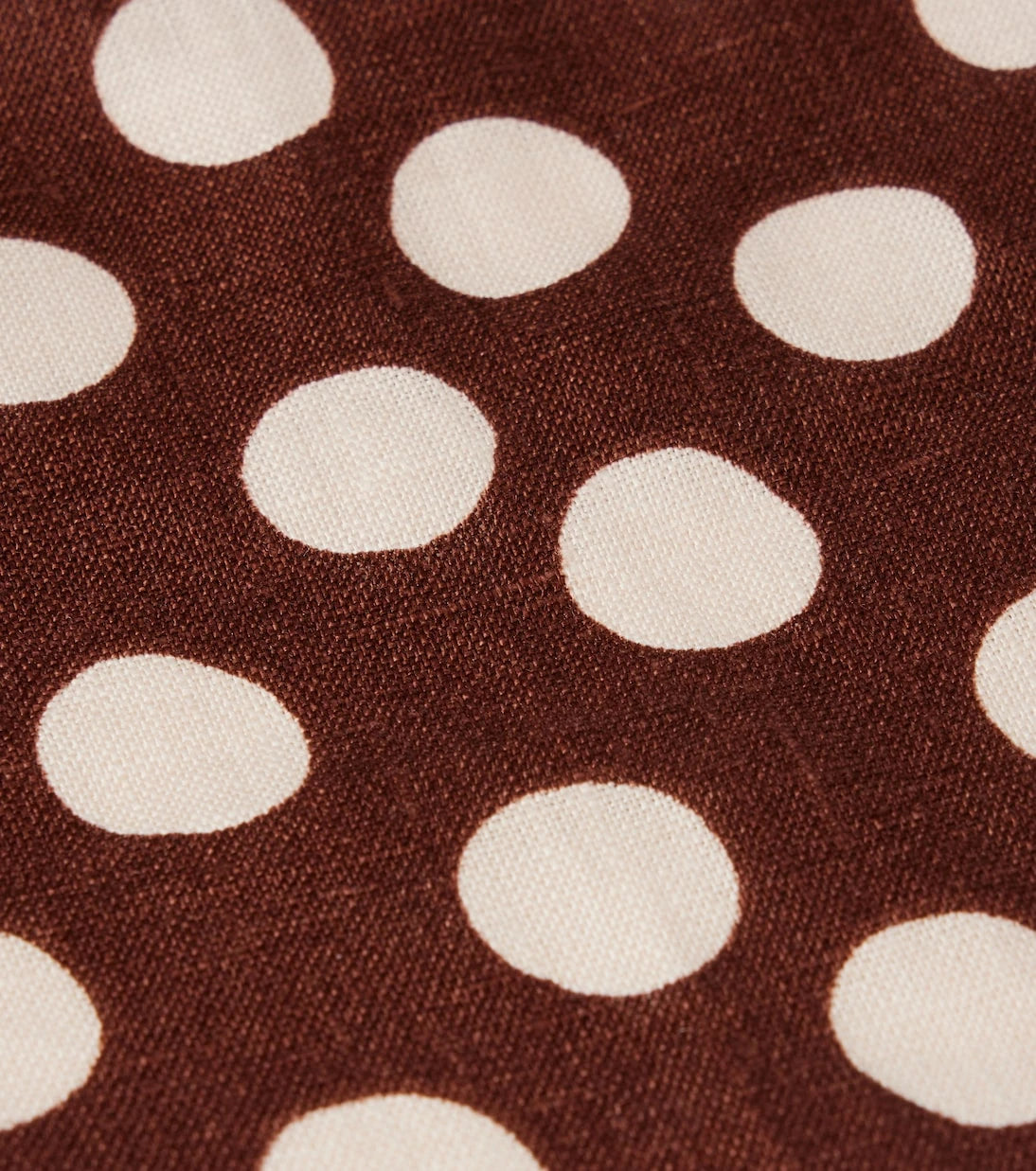 Faithfull - Simona polka-dot linen head scarf
