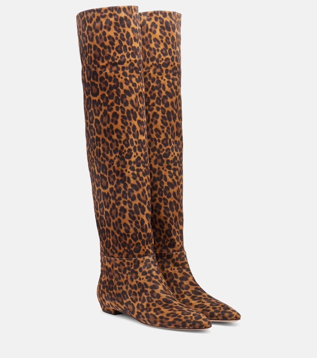 Gianvito Rossi - Leopard-print suede knee-high boots