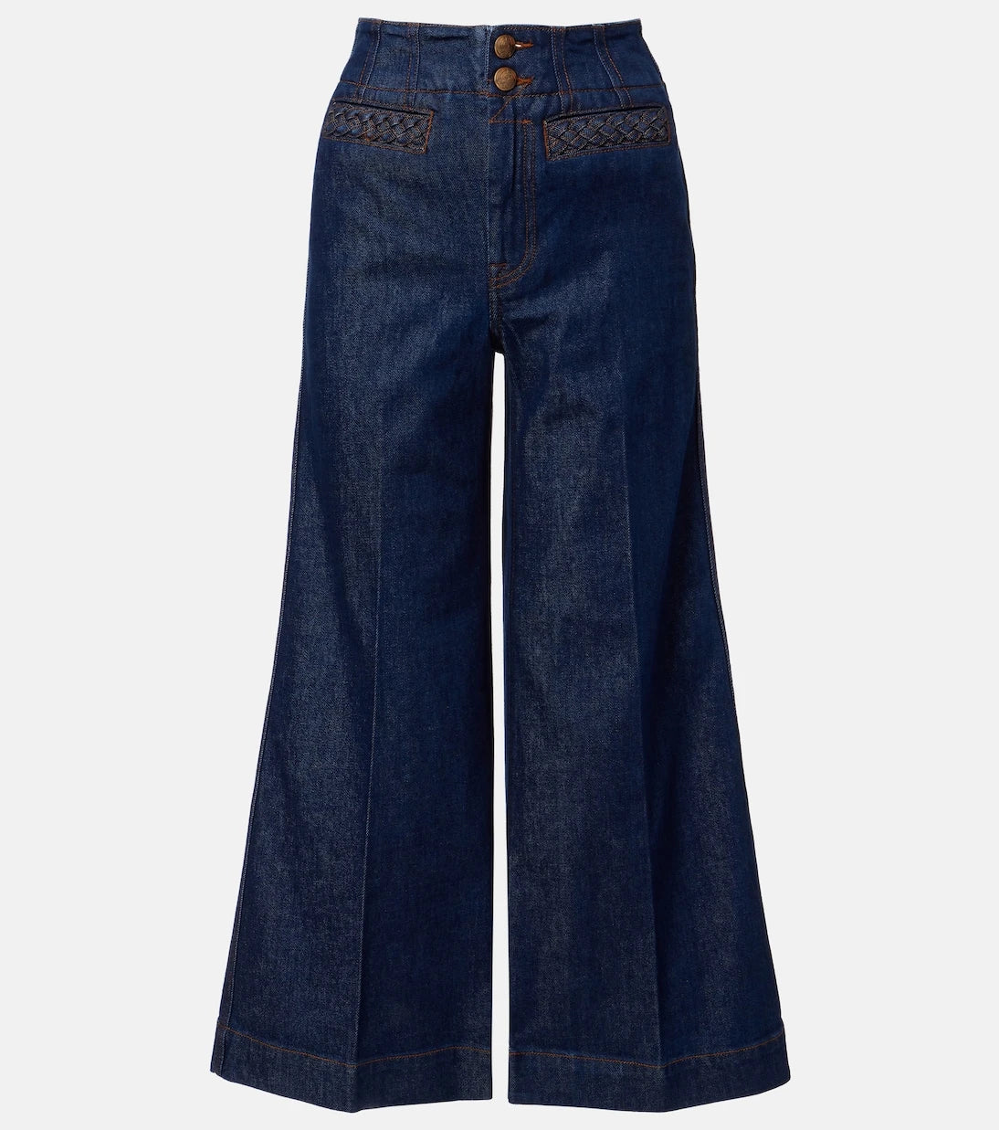 Zimmermann - Aster cropped flared jeans