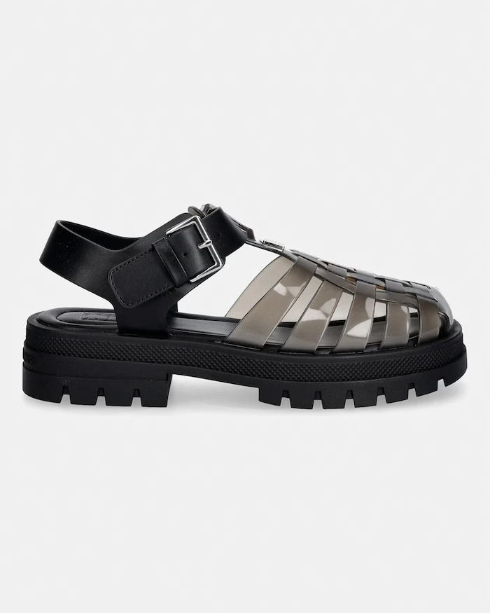 Tommy Jeans açık topuklu sandalet ayakkabı kadın TJW JELLY FISHERMAN SANDAL