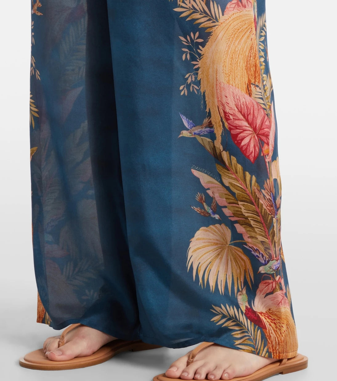 Zimmermann - Ascension floral silk wide-leg pants