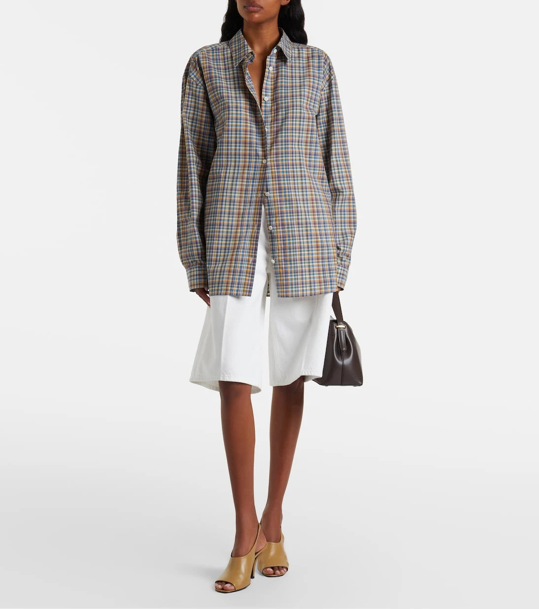 Toteme - Plaid cotton poplin shirt