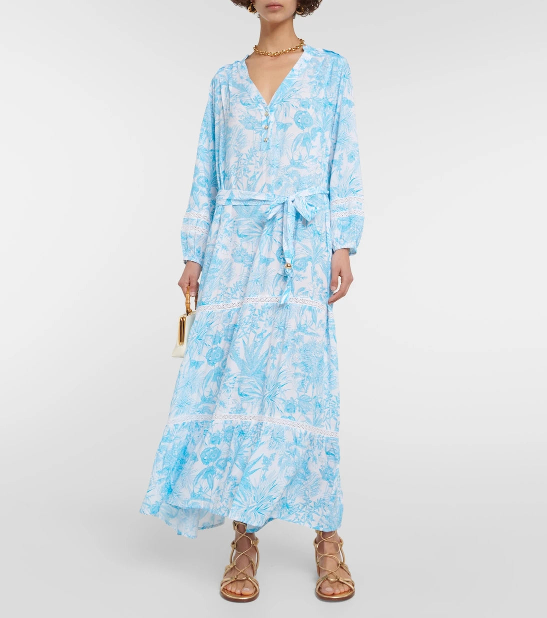 Melissa Odabash - Wisteria printed maxi dress