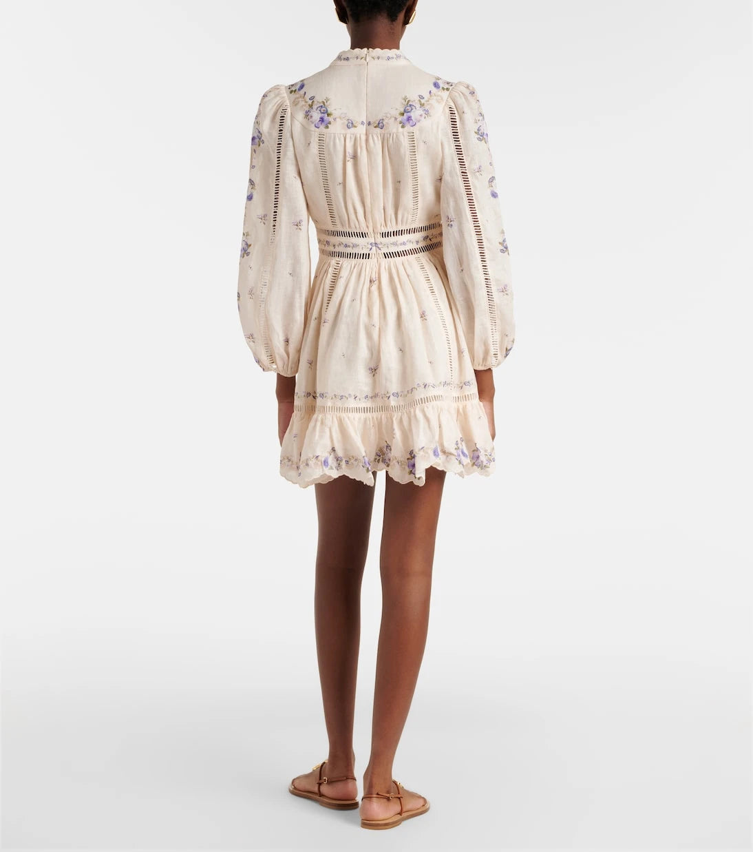 Zimmermann - Patience floral linen minidress