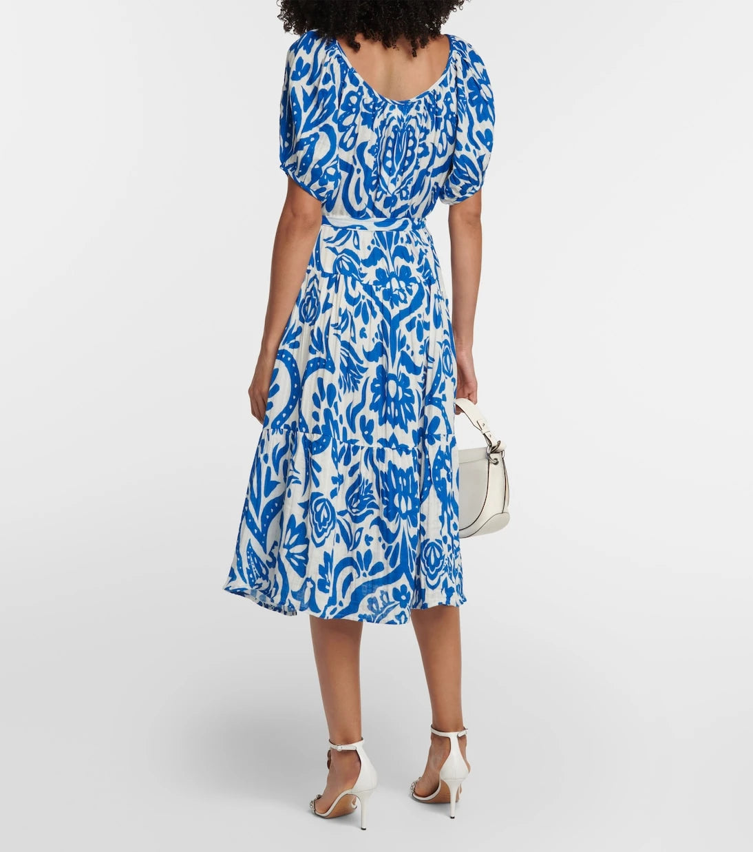 Velvet - Madilyn printed cotton midi dress