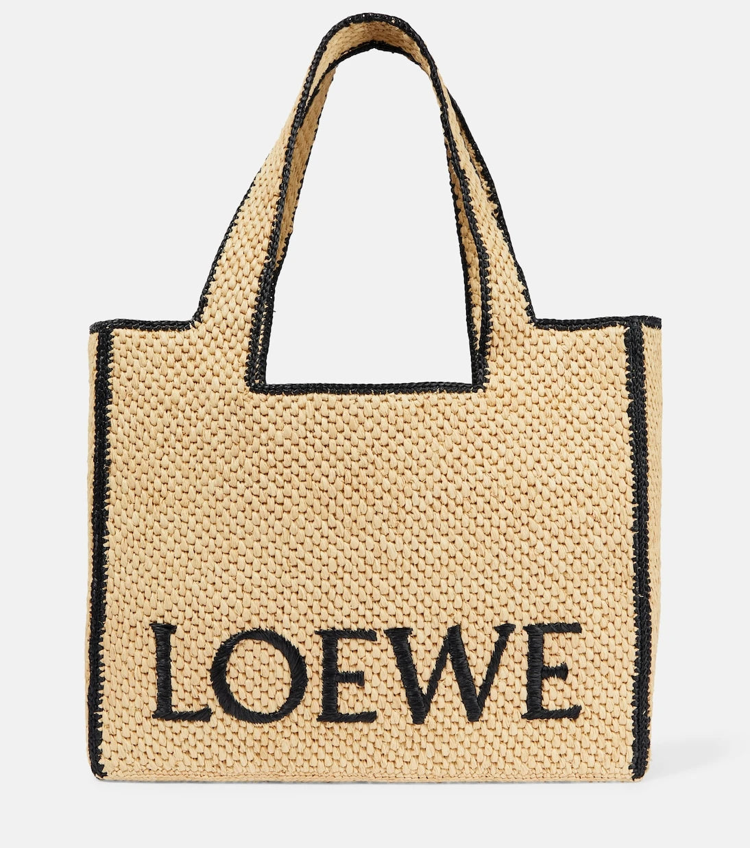 Loewe - حقيبة تسوق من الرافيا الكبيرة من مجموعة Paula's Ibiza